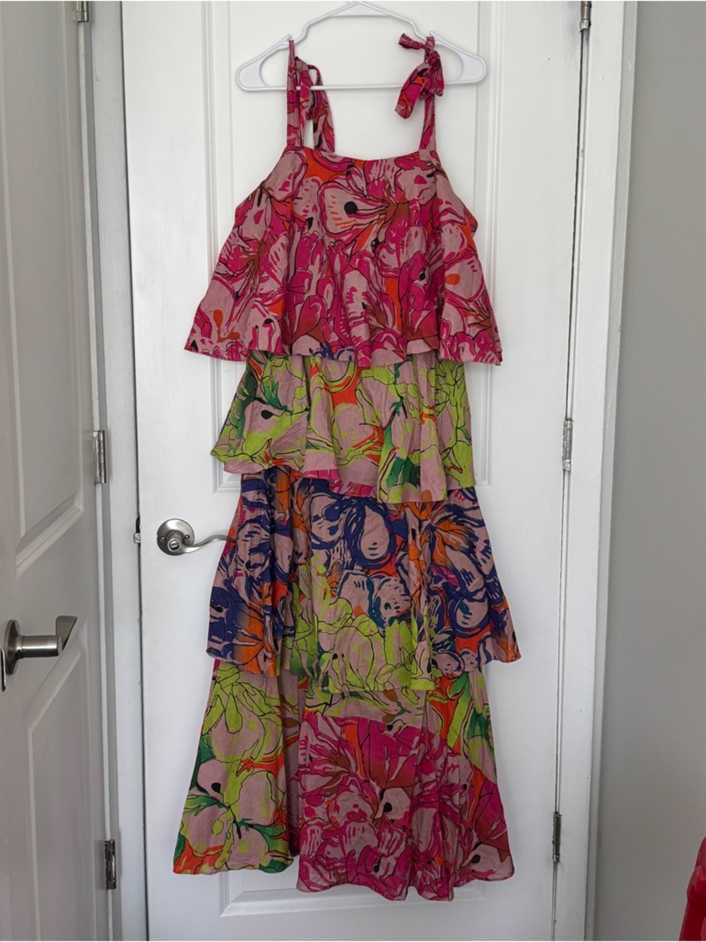 Anthropologie Multicolor Tiered Floral Maxi Dress - Picture 3 of 7